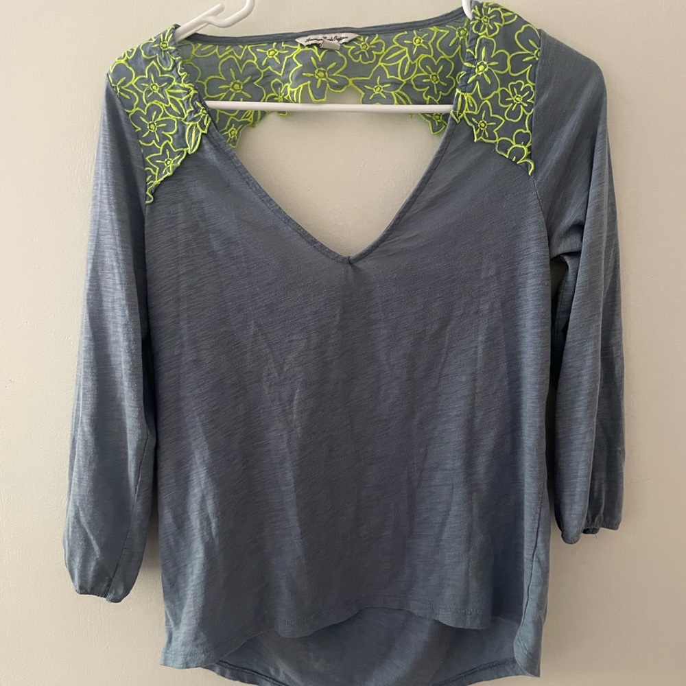 American Eagle Outfitters 3/4 Sleeve Top